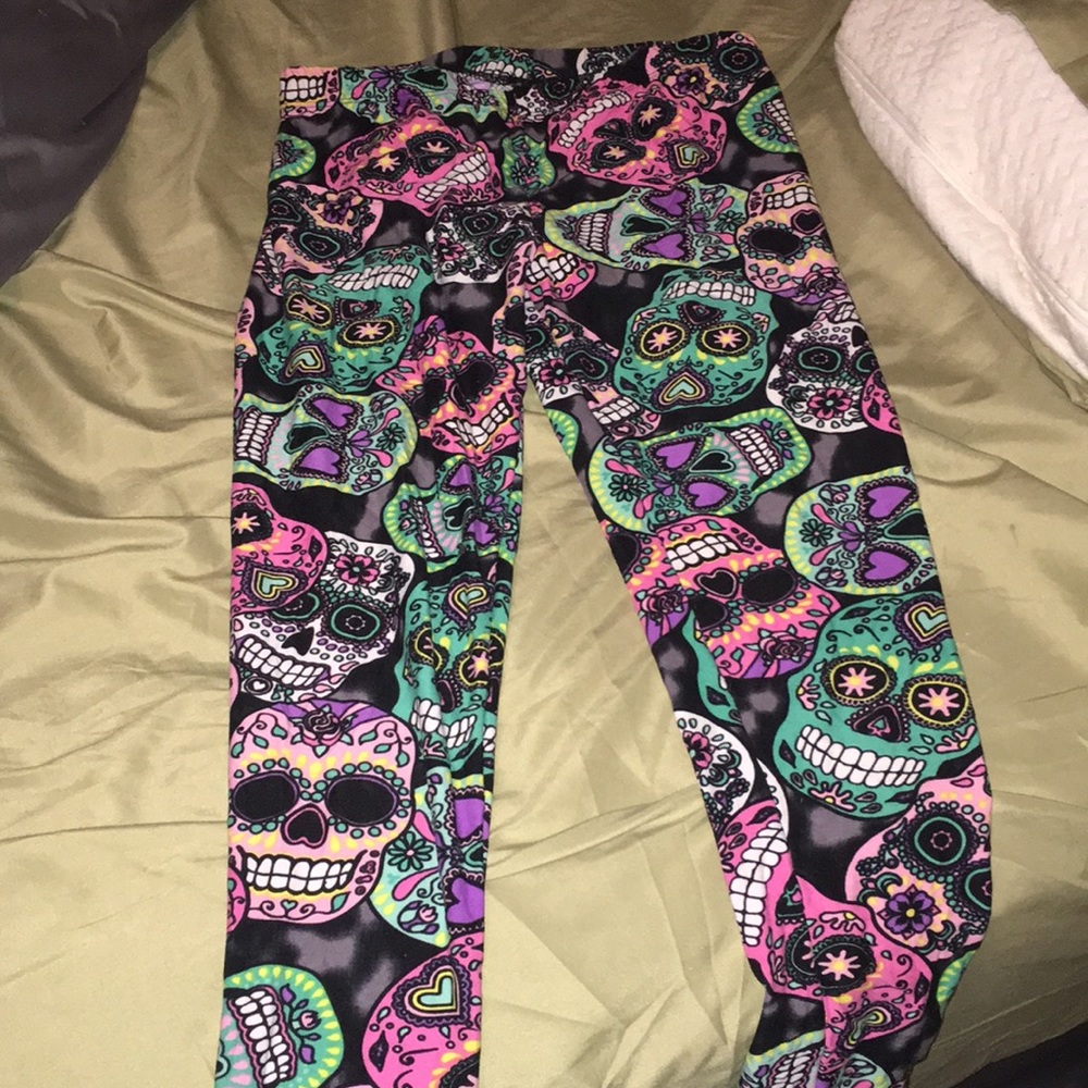 Sugar skull leggings
